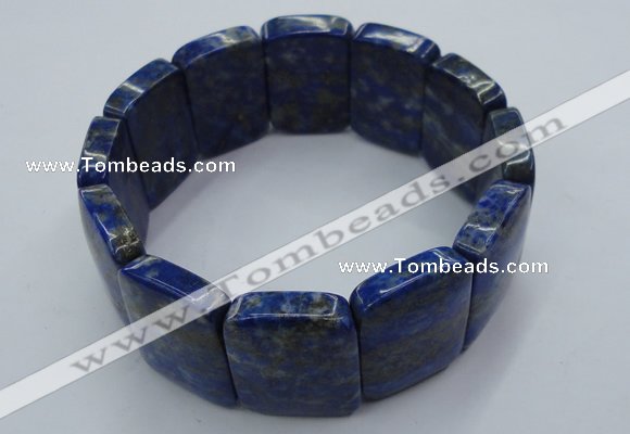 CGB512 8.5 inches 18*25mm rectangle natural lapis lazuli bracelet