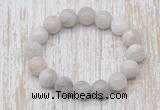 CGB5347 10mm, 12mm round white crazy lace agate beads stretchy bracelets