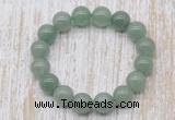 CGB5361 10mm, 12mm round green aventurine beads stretchy bracelets