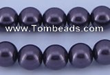 CGL141 2PCS 16 inches 25mm round dyed plastic pearl beads wholesale