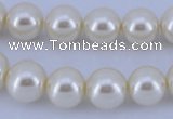 CGL26 5PCS 16 inches 12mm round dyed glass pearl beads wholesale
