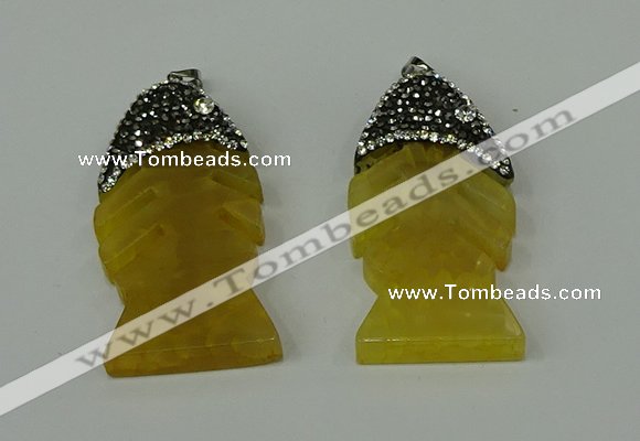 CGP131 25*48mm fishbone agate gemstone pendants wholesale