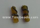 CGP348 12*40mm tube agate gemstone pendants wholesale