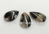 CGP3521 30*45mm - 32*50mm flat teardrop sakura agate slab pendants