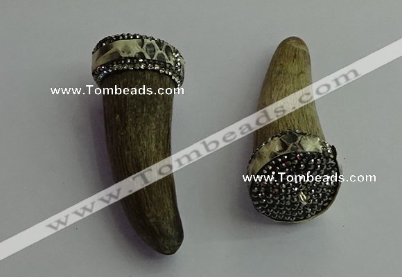CGP398 20*70mm ox horn pendants wholesale