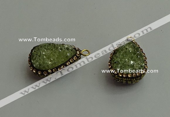 CGP479 15*20mm teardrop crystal glass pendants wholesale