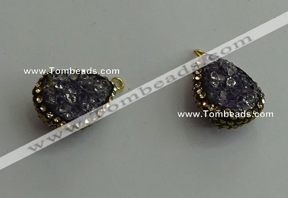 CGP480 15*20mm teardrop crystal glass pendants wholesale
