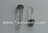 CGP713 16*55mm - 18*75mm sticks white crystal pendants