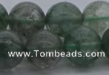 CGQ517 15.5 inches 18mm round matte imitation green phantom quartz beads