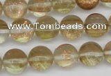 CGQ53 15.5 inches 12mm round gold sand quartz beads wholesale