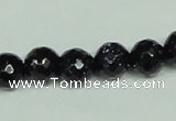CGS107 15.5 inches 10mm faceted round blue goldstone beads wholesale