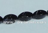 CGS119 15.5 inches 8*16mm twisted rice blue goldstone beads wholesale