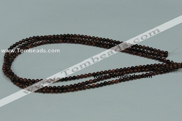 CGS200 15.5 inches 4mm round blue & brown goldstone beads wholesale