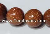 CGS55 15.5 inches 18mm round goldstone beads wholesale