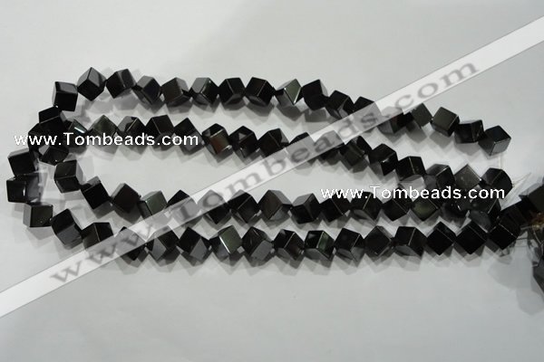 CHE188 15.5 inches 8*8mm cube hematite beads wholesale