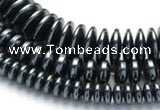 CHE21 16 inches 4mm & 8mm & 12mm coin hematite beads wholesale
