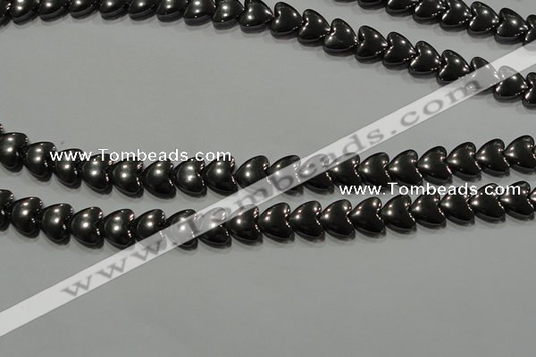 CHE257 15.5 inches 8*8mm heart hematite beads wholesale