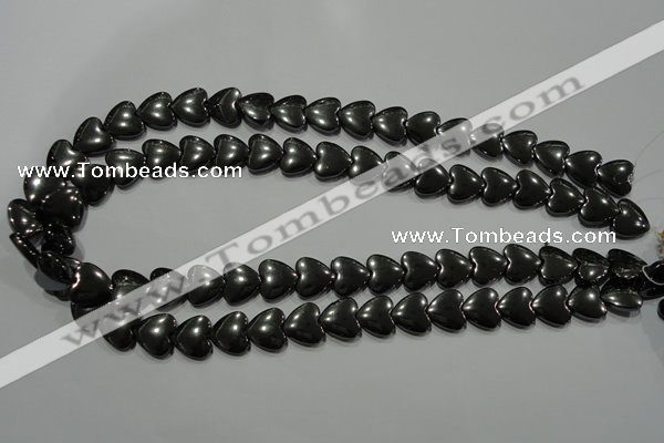 CHE259 15.5 inches 12*12mm heart hematite beads wholesale