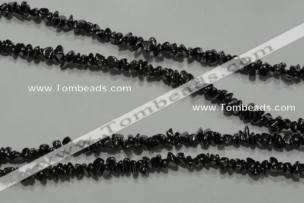 CHE306 15.5 inches 3*5mm – 6*8mm hematite chips beads wholesale