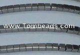 CHE450 15.5 inches 2*2mm cube plated hematite beads wholesale