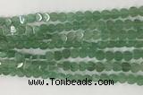CHG114 15.5 inches 6mm flat heart green aventurine beads wholesale