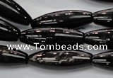 CHS56 15.5 inches 10*30mm rice natural hypersthene beads