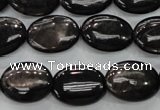 CHS73 15.5 inches 13*18mm oval natural hypersthene beads