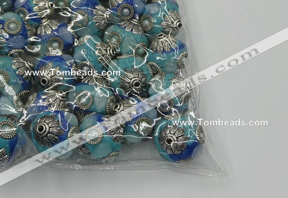 CIB505 22mm round fashion Indonesia jewelry beads wholesale