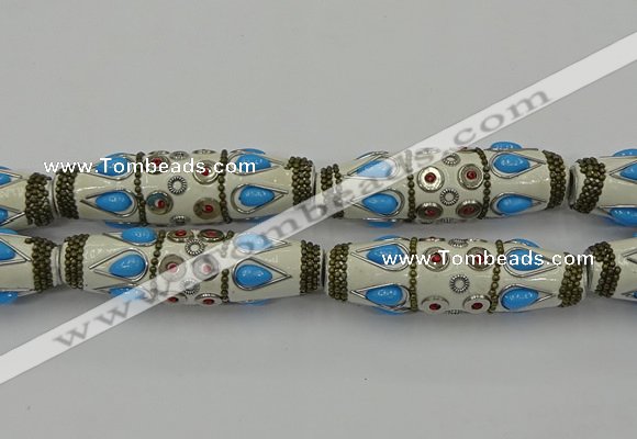 CIB560 16*60mm rice fashion Indonesia jewelry beads wholesale