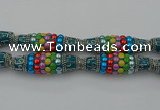 CIB587 16*60mm rice fashion Indonesia jewelry beads wholesale