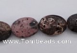 CIJ121 15.5 inches 10*14mm oval dyed impression jasper beads wholesale