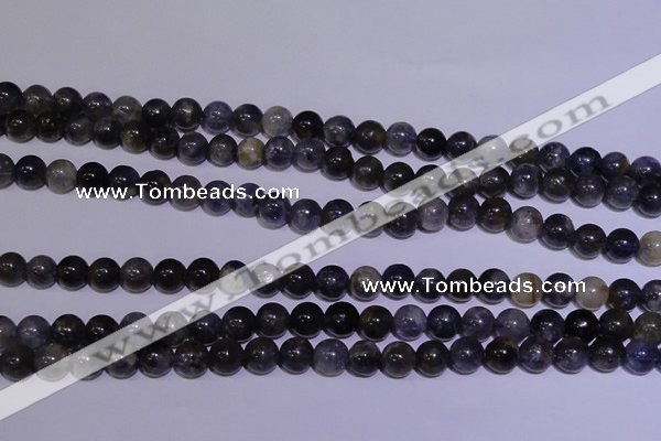 CIL01 15.5 inches 6mm round natural iolite gemstone beads