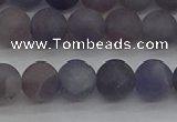 CIL109 15.5 inches 6mm round matte iolite gemstone beads