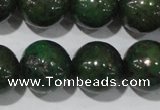 CIS04 15.5 inches 12mm round green iron stone beads wholesale