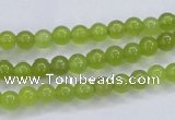 CKA03 15.5 inches 6mm round Korean jade gemstone beads