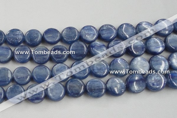 CKC517 15.5 inches 20mm flat round natural Brazilian kyanite beads