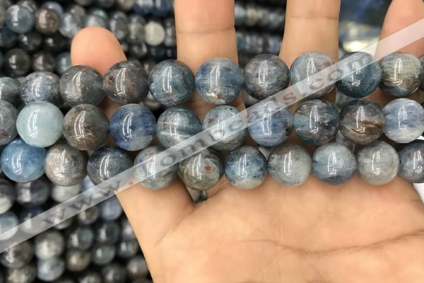 CKC754 15.5 inches 12mm round blue kyanite beads wholesale