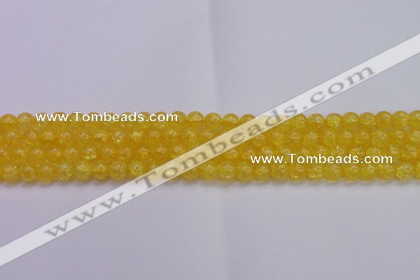 CKQ323 15.5 inches 8mm round dyed crackle quartz beads wholesale