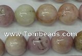 CKU207 15.5 inches 14mm round pink kunzite beads wholesale