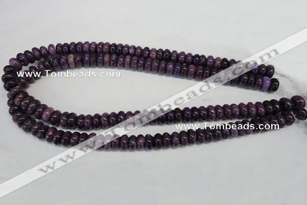 CKU32 15.5 inches 6*10mm rondelle purple kunzite beads wholesale