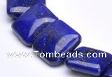 CLA01 15.5 inch 18*18mm square deep blue dyed lapis lazuli beads