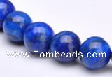 CLA28 18mm round blue dyed lapis lazuli gemstone beads Wholesale