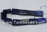 CLA55 15.5 inches 25*35mm rectangle Dyed lapis lazuli gemstone beads