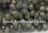 CLB07 16 inches 6*10mm faceted teardrop labradorite beads wholesale