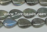 CLB158 15.5 inches 12*16mm flat teardrop labradorite gemstone beads