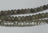 CLB178 15.5 inches 4*6mm faceted rondelle labradorite beads