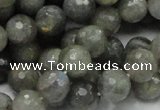 CLB23 15.5 inches 10mm faceted round labradorite gemstone beads
