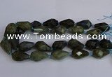 CLB234 15.5 inches 18*25mm - 18*30mm faceted teardrop labradorite beads