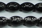 CLB304 15.5 inches 13*18mm rice black labradorite gemstone beads
