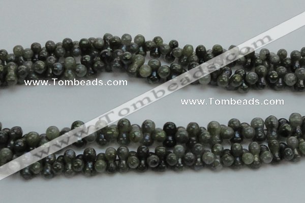CLB631 15.5 inches 6*12mm bone AB-color labradorite beads